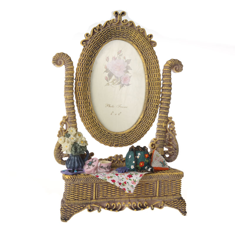 The frame is placed thumbnail