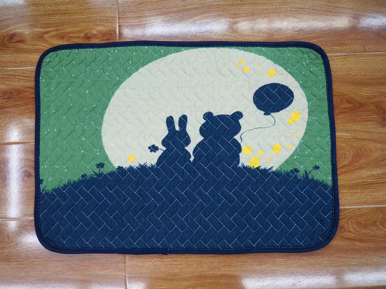 Manufacturers direct wholesale floor mat 40*60 in front of the mat quilted cotton thumbnail