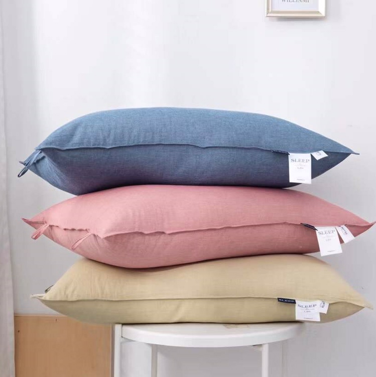 Japanese style minimalist comfortable pillow core 4 colors optional and washable thumbnail