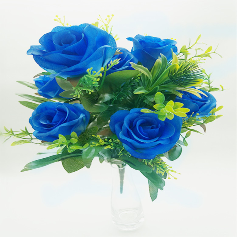 14-head rose factory direct sales, first-hand supply, new artificial flowers, hot-selling products, wedding supplies and props Item Picture