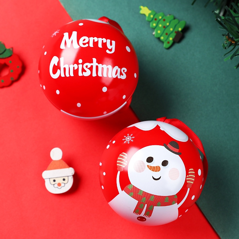 圣诞节礼品 创意卡通圆形铁球收纳 圣诞礼品定制 工厂直销详情图10
