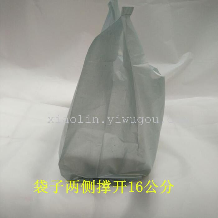 爆款灰色现货直销塑料购物提手背心袋   马夹袋   垃圾袋详情图5