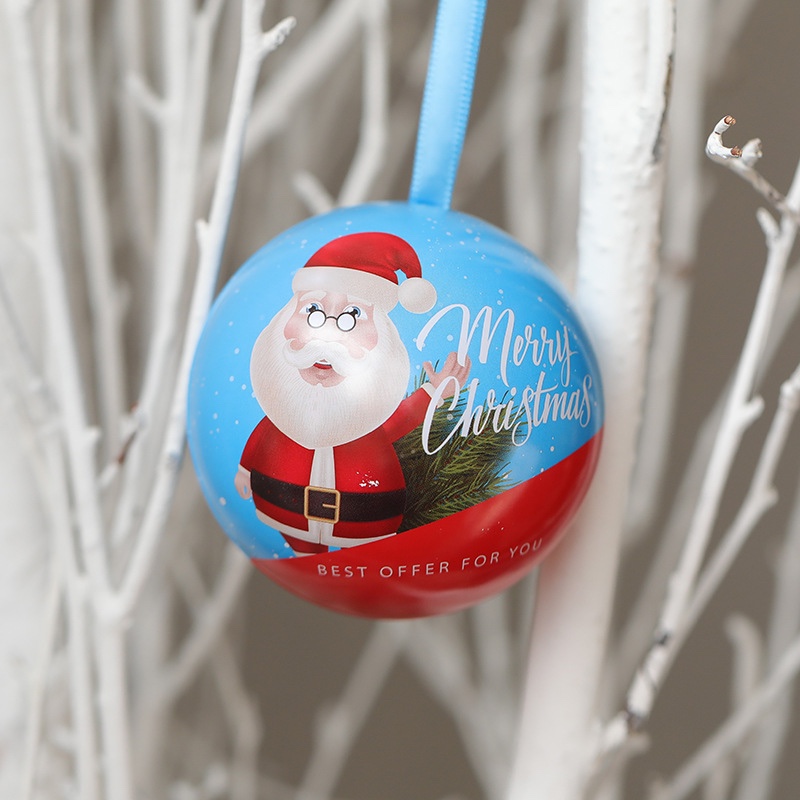 圣诞节礼品 创意卡通圆形铁球收纳 圣诞礼品定制 工厂直销详情图9