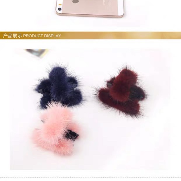 Mink claw at the back of the head broken hairpin at the top clip headdress ornament thumbnail