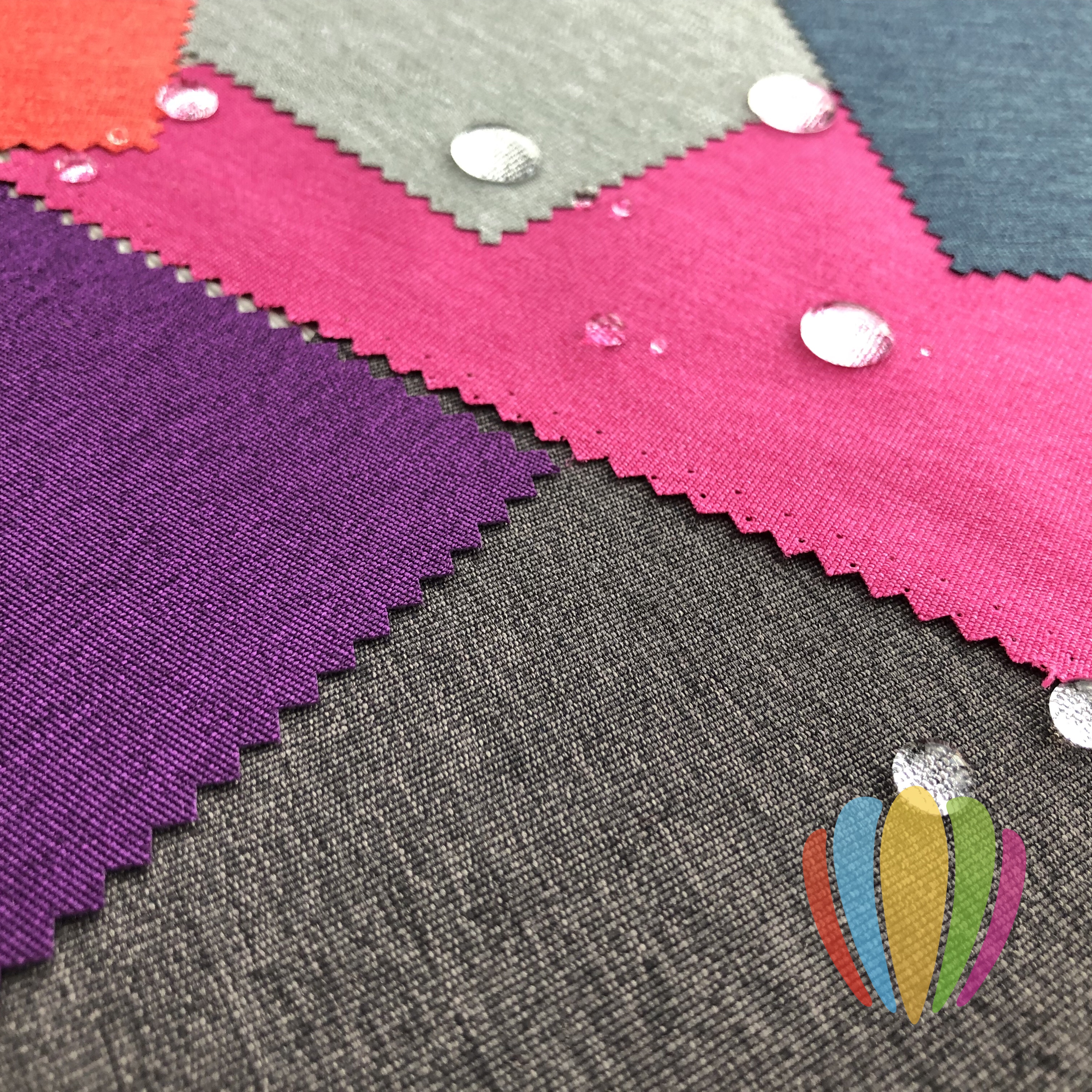 Y366山东绸小米料pu 防水处理产品图