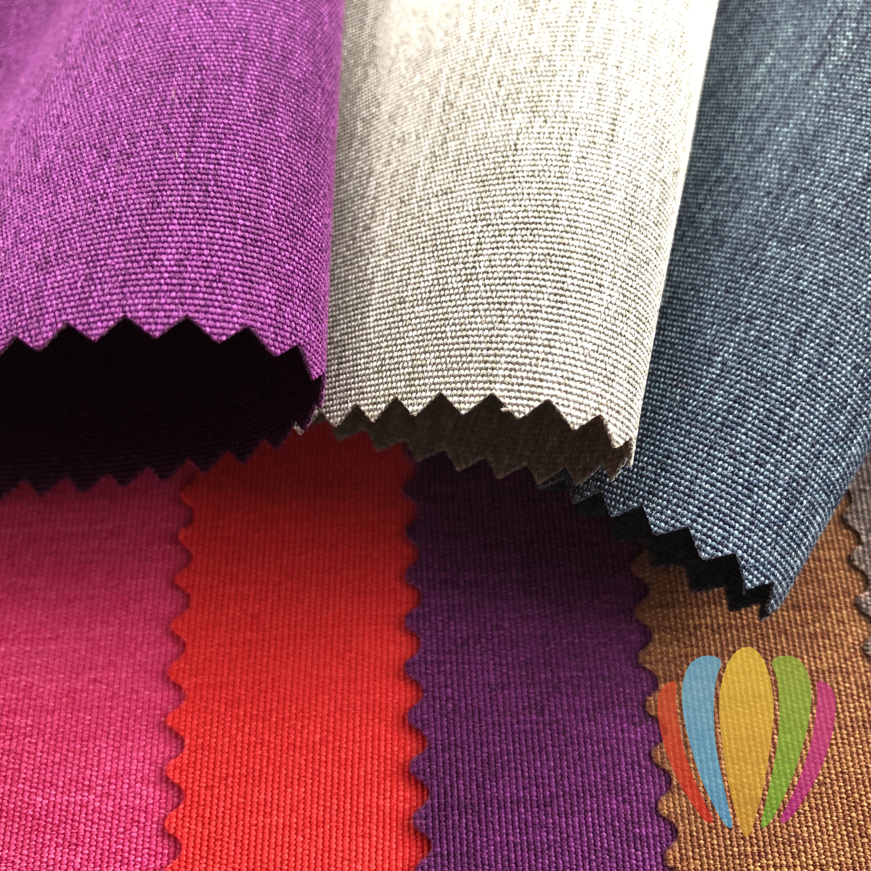 Y366山东绸小米料pu 防水处理白底实物图