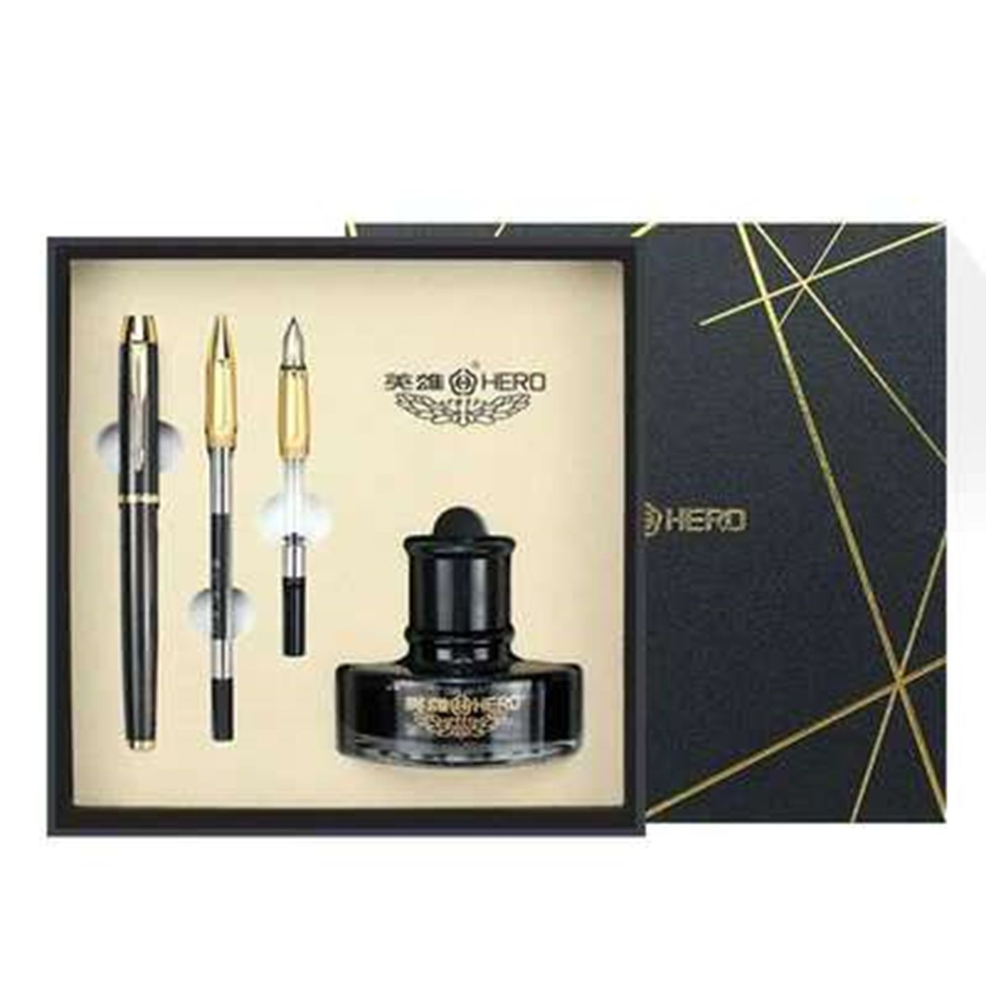 Yiwu Selection Hero pen 1802 three-piece set /22697 full figure