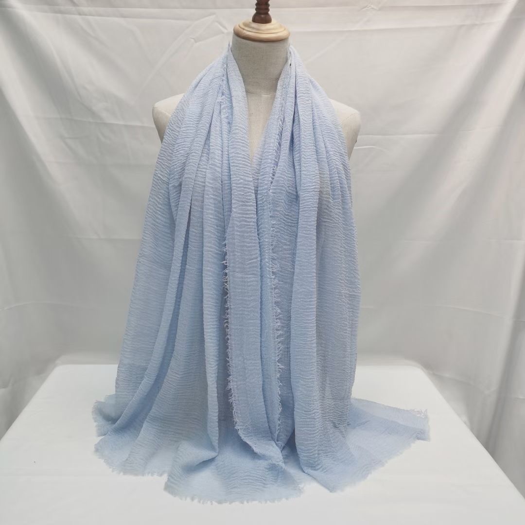 Korean silk scarf styled as a bag accessory