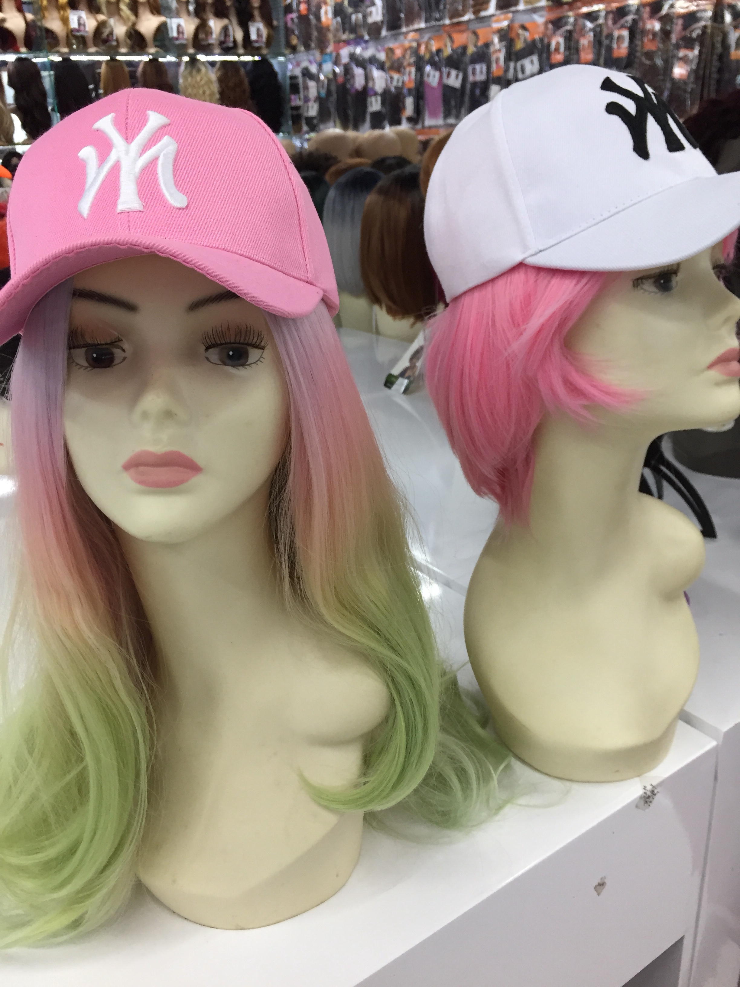 Real hair hat wig Item Picture