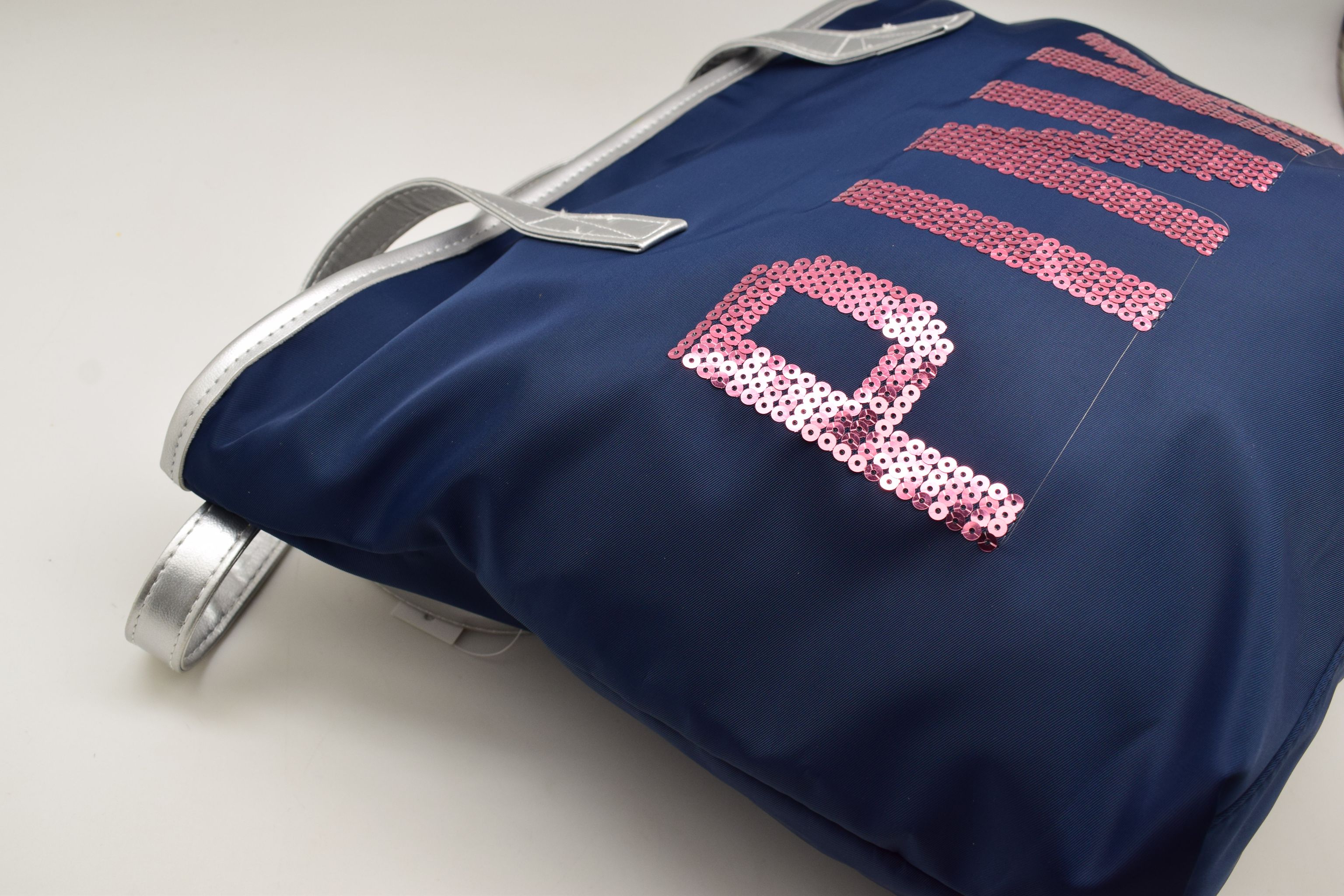 Ladies' hand-held shopping bag PINK large-capacity bag detail image 1