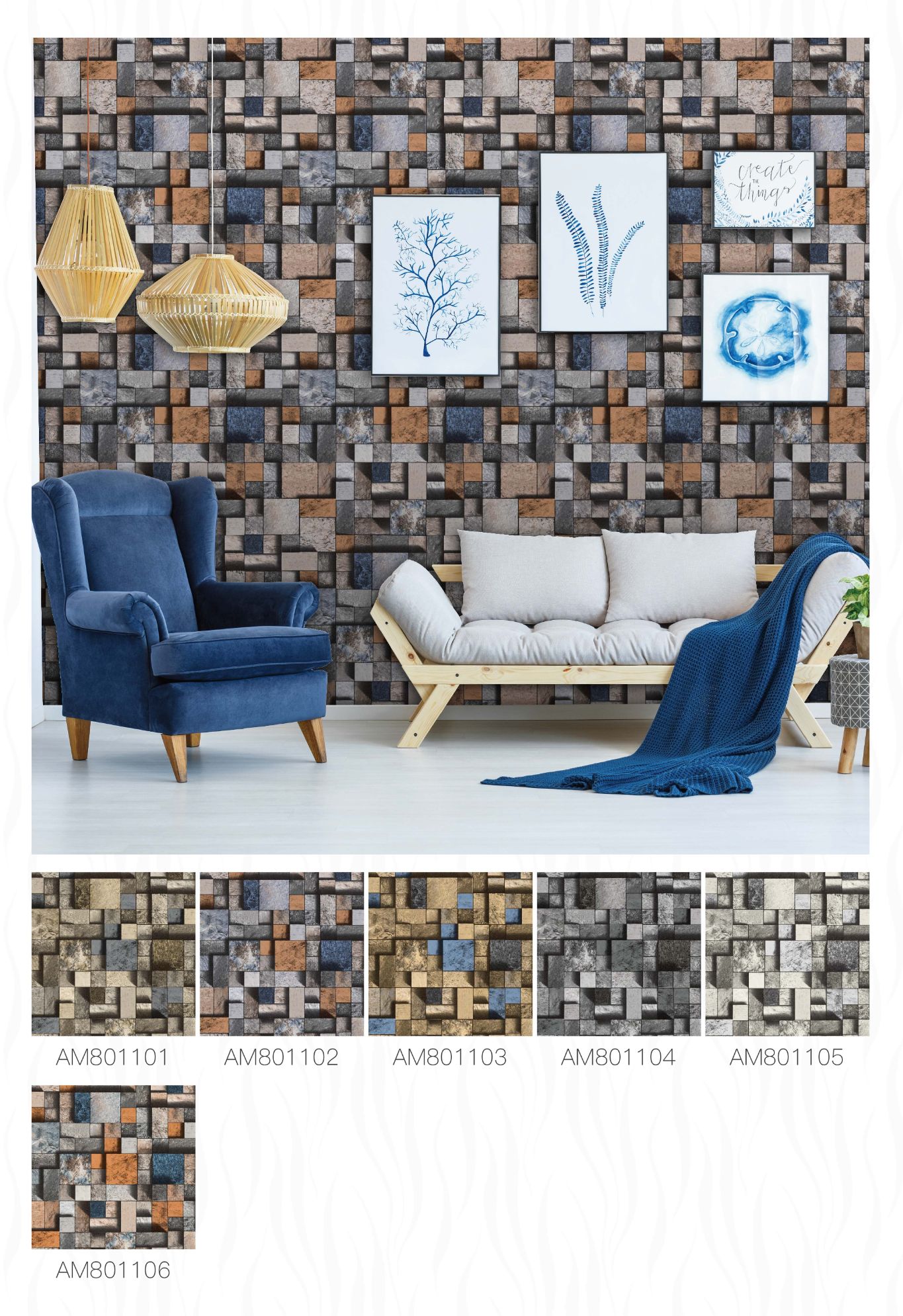 wallpaper, PVC wallpaper, PVC waterproof wallpaper in stock, wallpaper wall cover Item Picture