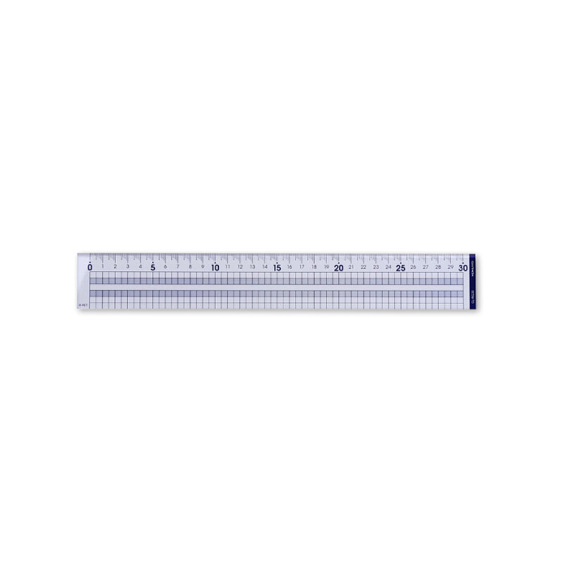 KOKUYO cl-RG30 Transparent ruler transparent blue