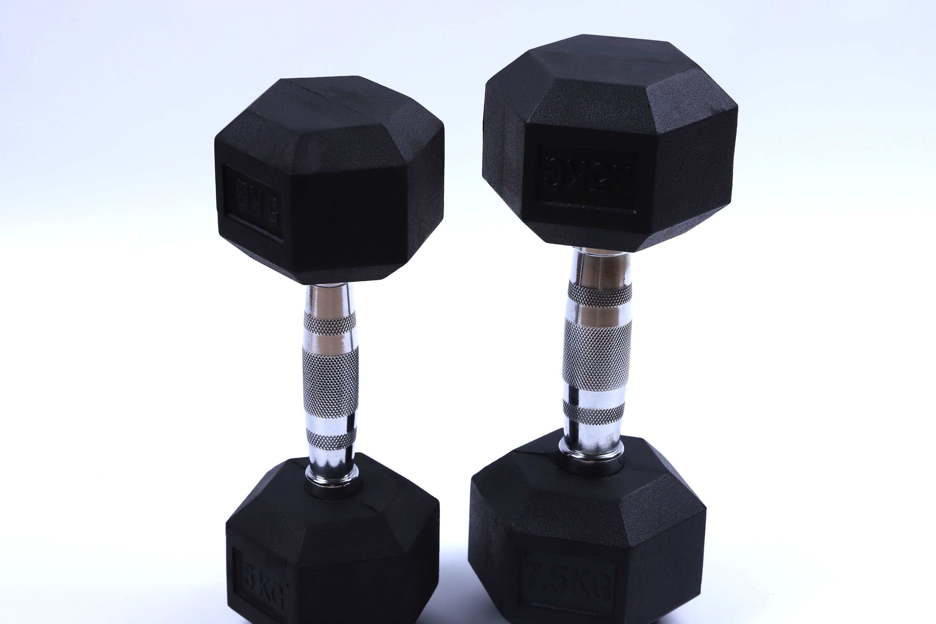 Yiwu Selection strength training hexagonal packing adhesive fixed dumbbells 5kg fitness dumbbells manufacturers wholesale thumbnail