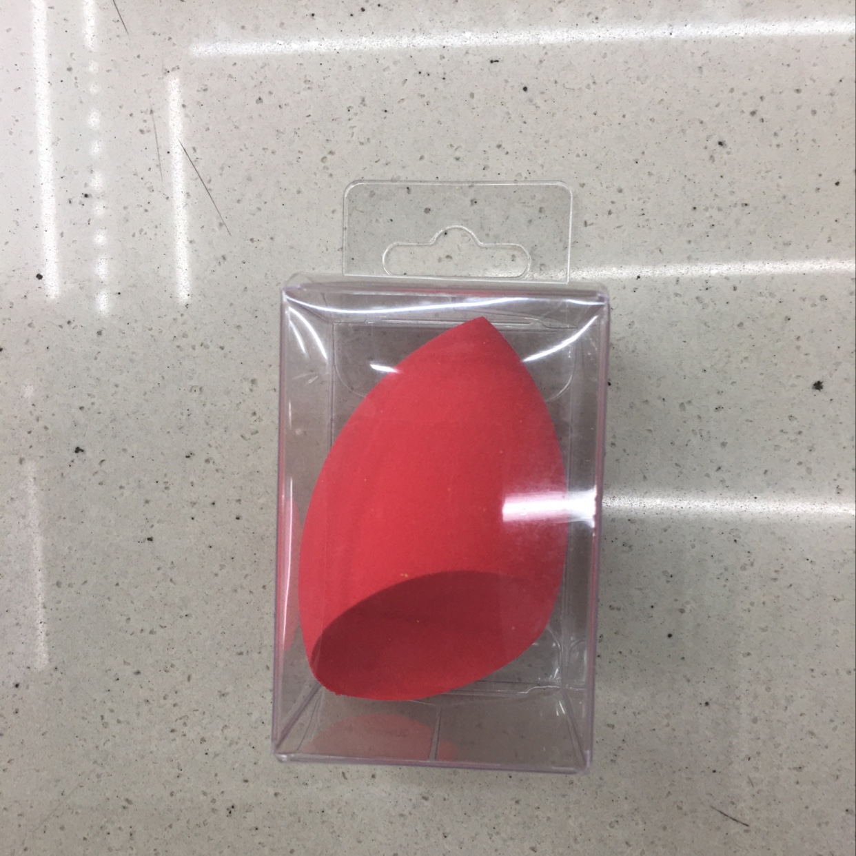 03 Powder Puff Red Water Drop Top Makeup Puff Easy To Clean Portable Powder Puff details Picture