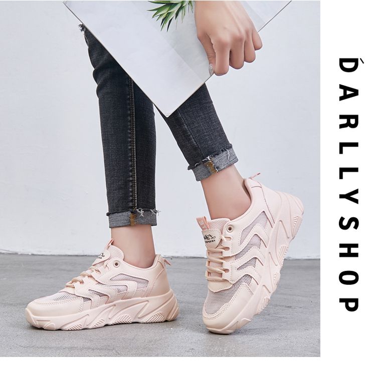New women's shoes, casual sports shoes, fashionable shoes, hollowed-out women's shoes, versatile and comfortable running shoes, breathable women's height-increasing shoes detail image 14