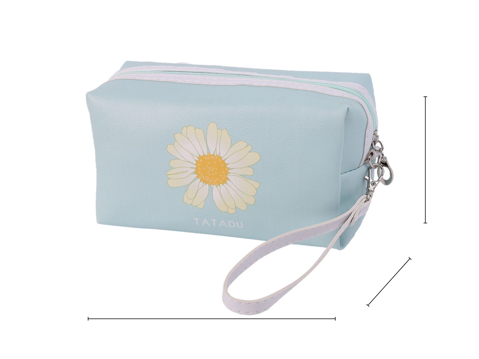 新款条纹化妆包PU洗漱包多功能旅行包防水大容量收纳包可定制图