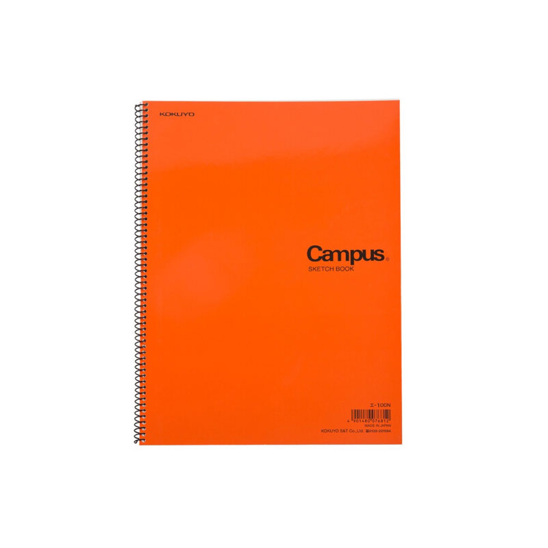 KOKUYO e-100N Campus Spiral-bound Sketch Book Orange B4-S