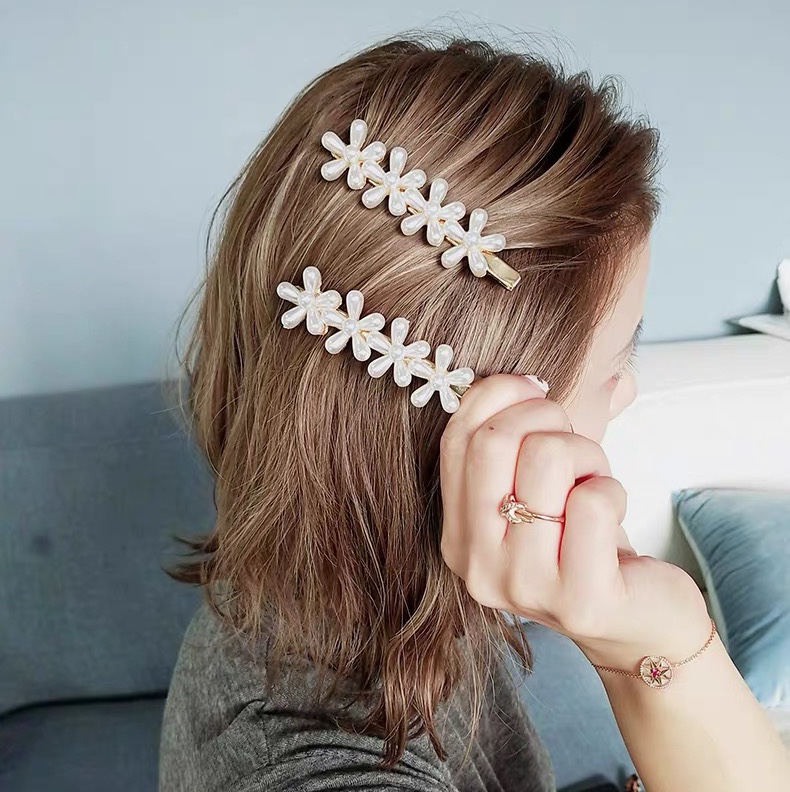 Pearl flower hairpin thumbnail
