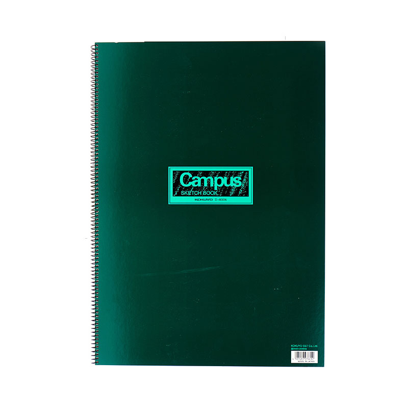 KOKUYO/ Kokuyu E-408N Campus Spiral-bound Sketch book dark green A3-S