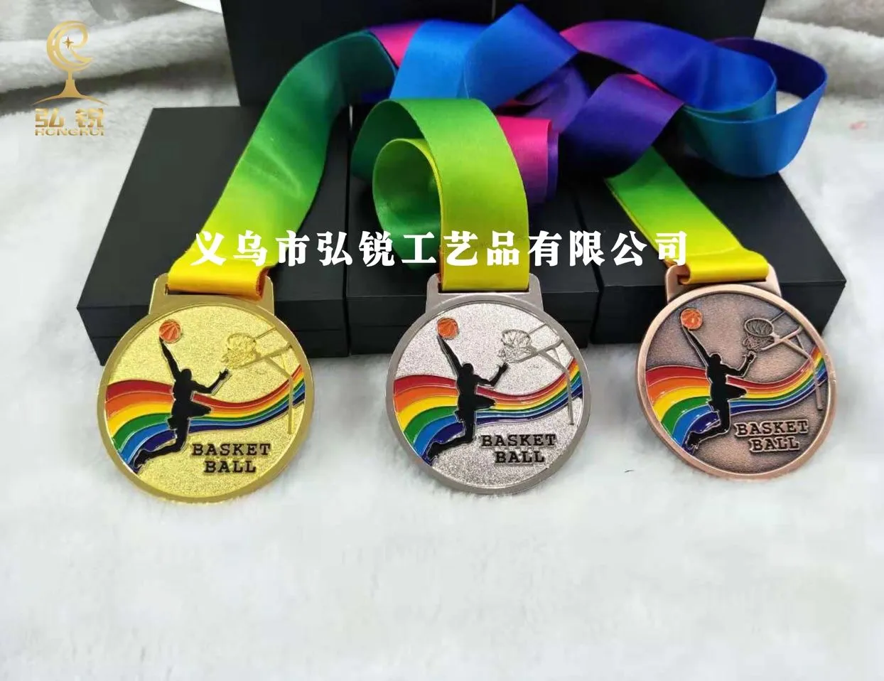 HR-013 High-end basketball MEDALS, customized high-quality MEDALS for basketball games, and customizable logos available detail image 1