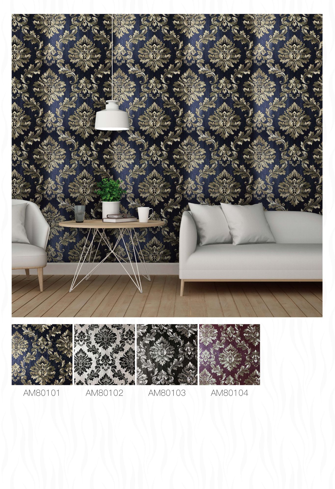 wallpaper, PVC wallpaper, PVC waterproof wallpaper in stock, wallpaper wall cover details Picture
