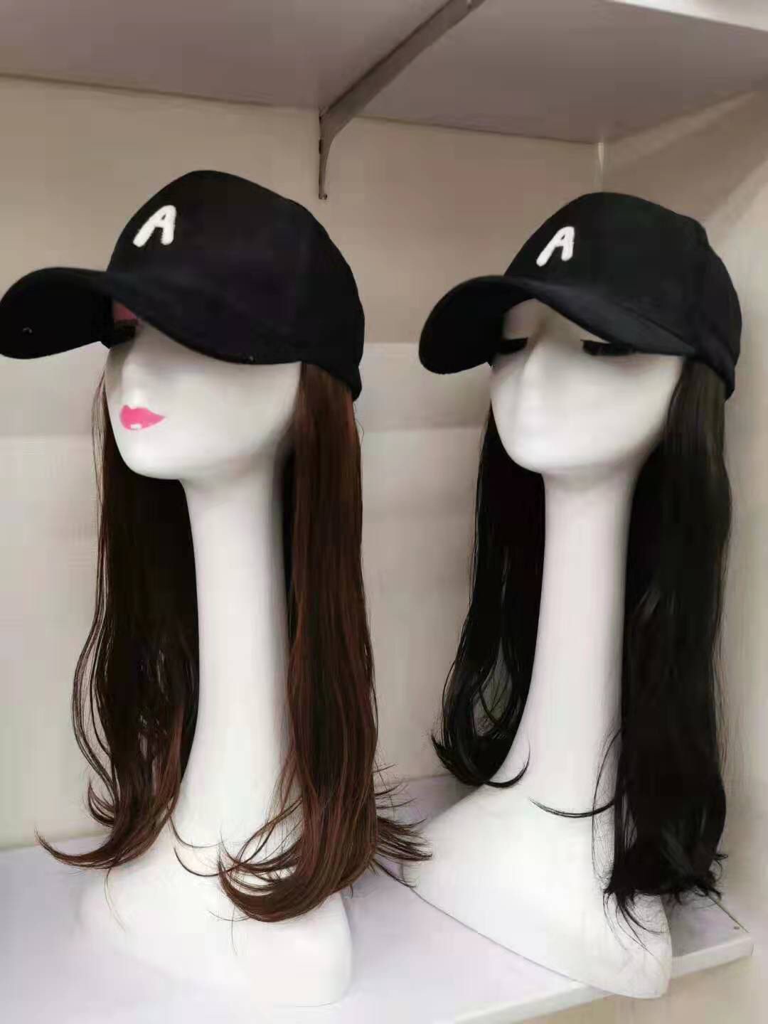 Real hair hat wig details Picture