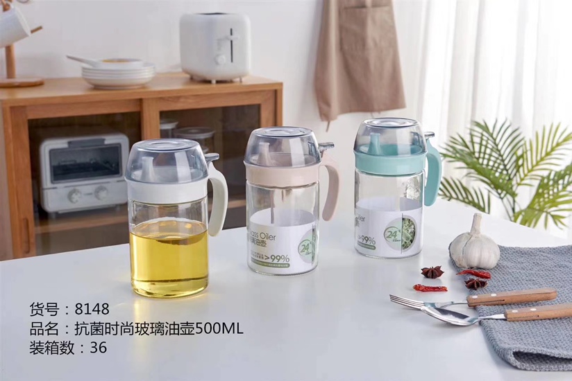 Fashion glass oil can 500ML