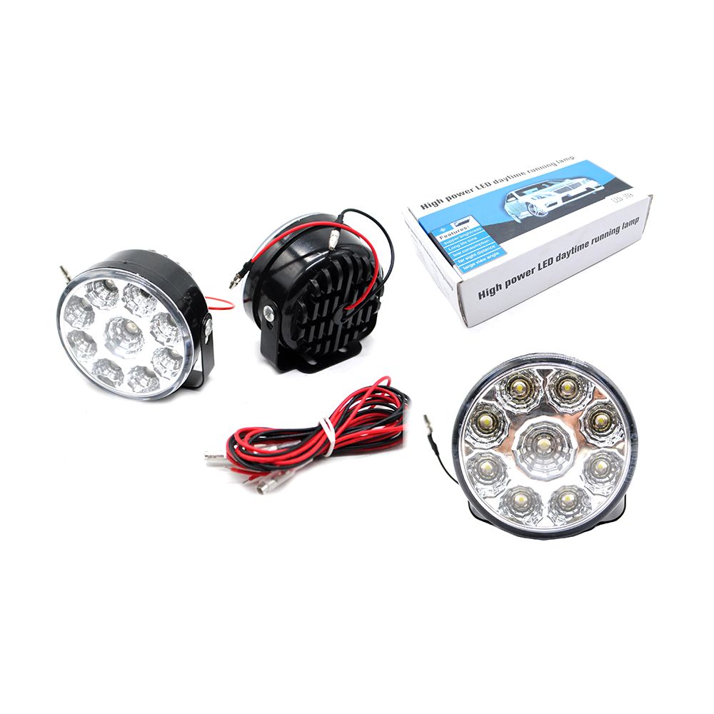 Car daytime running lights, car decorative lights, daytime running lights, front auxiliary piranha fog lights, car modification accessories detail image 1