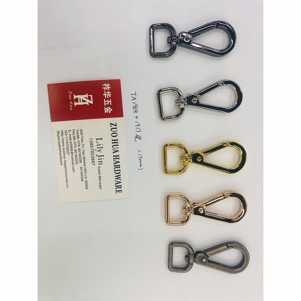 Bag hardware accessories bag hook Zuohua metal alloy hook thumbnail