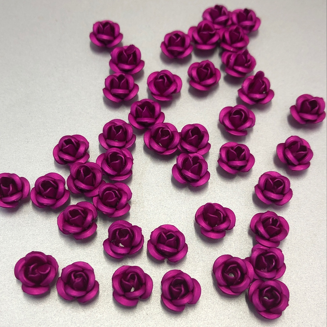 Yiwu Choucheng Ziying Accessories Store, 6mm Korean version three-petal rose, 25# color