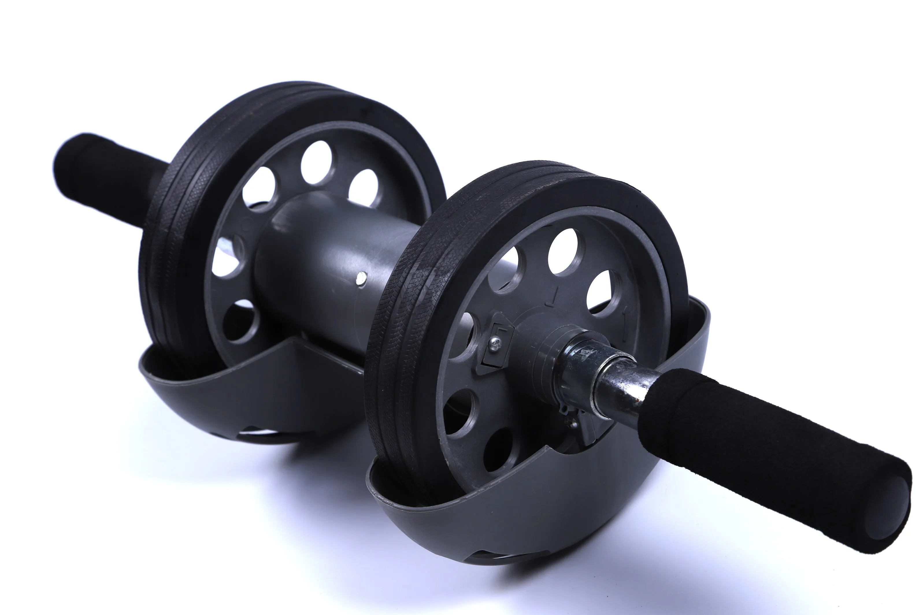 Double-wheel abdominal fitness wheel, indoor fitness abdominal muscle six-pack, home fitness sports equipment manufacturer wholesale detail image 2
