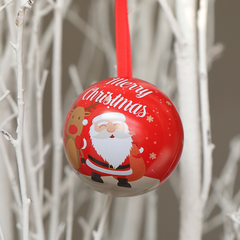 圣诞节礼品 创意卡通圆形铁球收纳 圣诞礼品定制 工厂直销详情图8