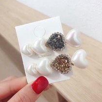 Pearl rhinestone hairpin Pearl beak clip headdress hairpin word clip