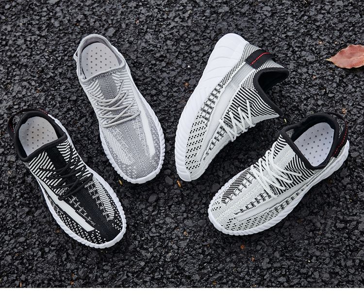 New sports women's shoes, casual sports shoes, fashionable shoes, hollowed-out women's shoes, versatile and comfortable, flying woven shoes, breathable women's single shoes detail image 9