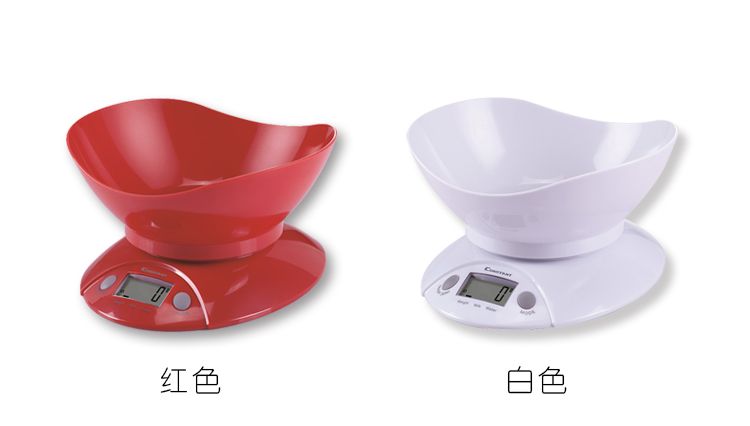 14192-47B家用电子厨房秤带托盘碗小型烘焙秤水果称克5kg详情图4