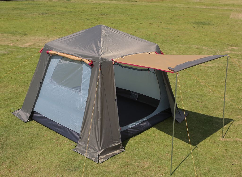 Wholesale of hot-selling large-capacity double-layer, double-door automatic quick-opening tents for 4-5 people family camping tents pic 1