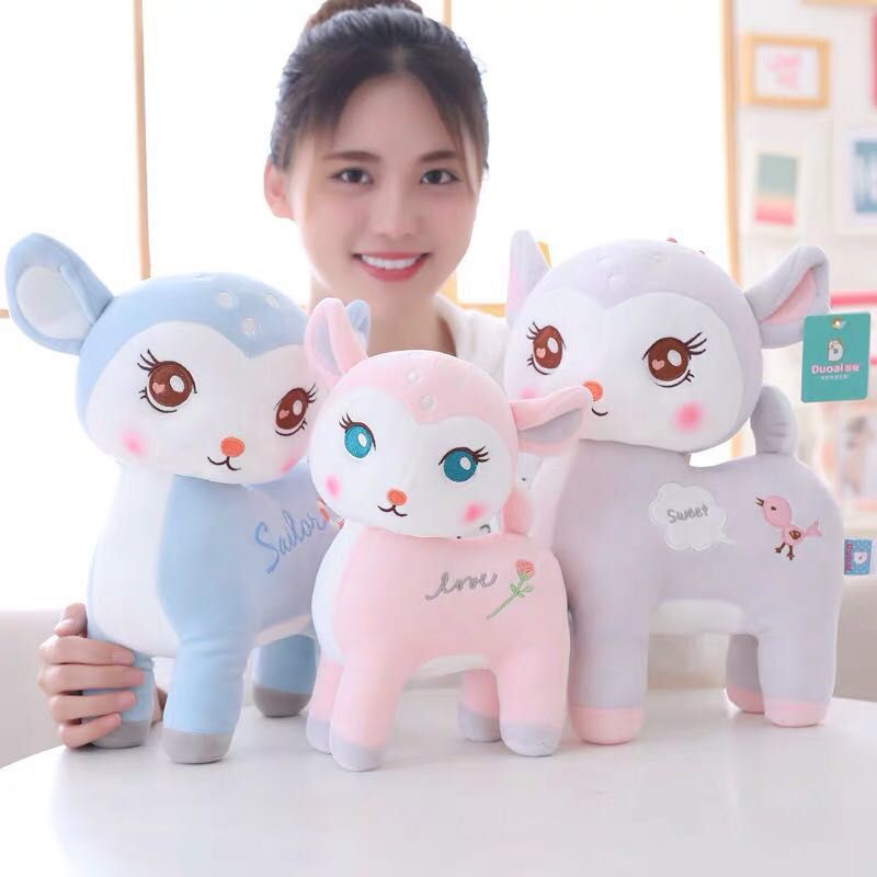 新品正版多爱软体梦鹿公仔安抚娃娃可爱鹿毛绒玩具男女孩25厘米详情图3