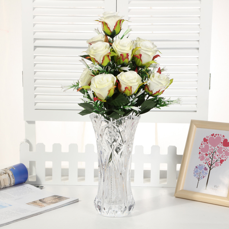 The manufacturer produces artificial flower studio wedding props, hand-held bouquets, home decorations, rose combinations and 12-head flower bouquets undefined