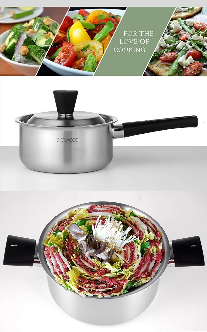DIOBACCO POSSD stainless steel double-ear stew pot 28cm detail image 5