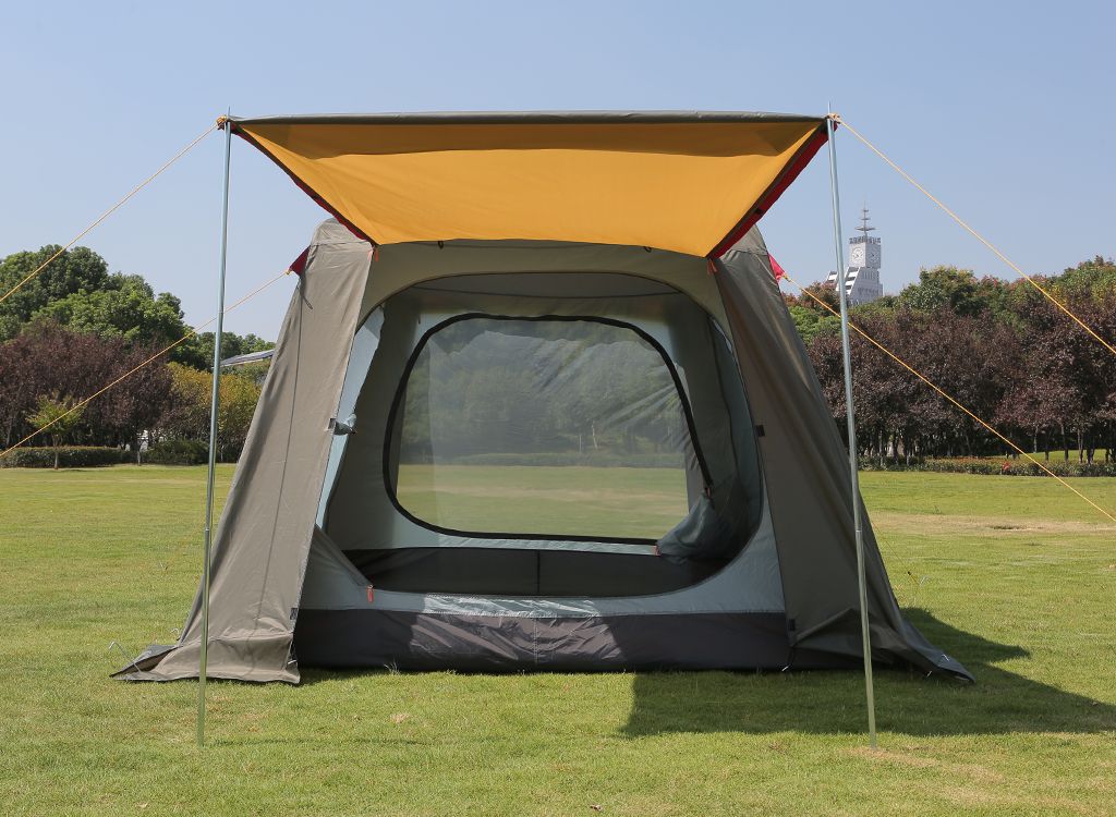 Wholesale of hot-selling large-capacity double-layer, double-door automatic quick-opening tents for 4-5 people family camping tents pic 2