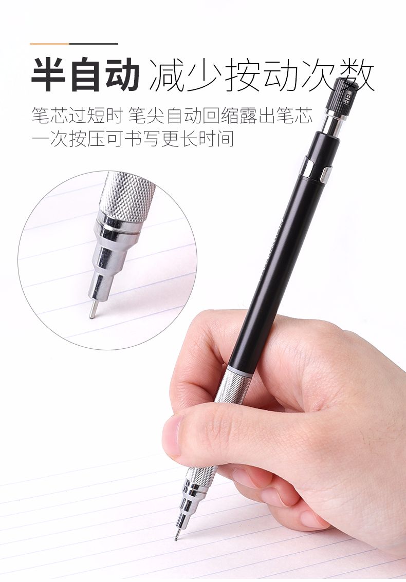 KOKUYO/ Guoyu WSG-PS305 Core Protection Activity Pencil - Metal Pen Grip Version detail image 6