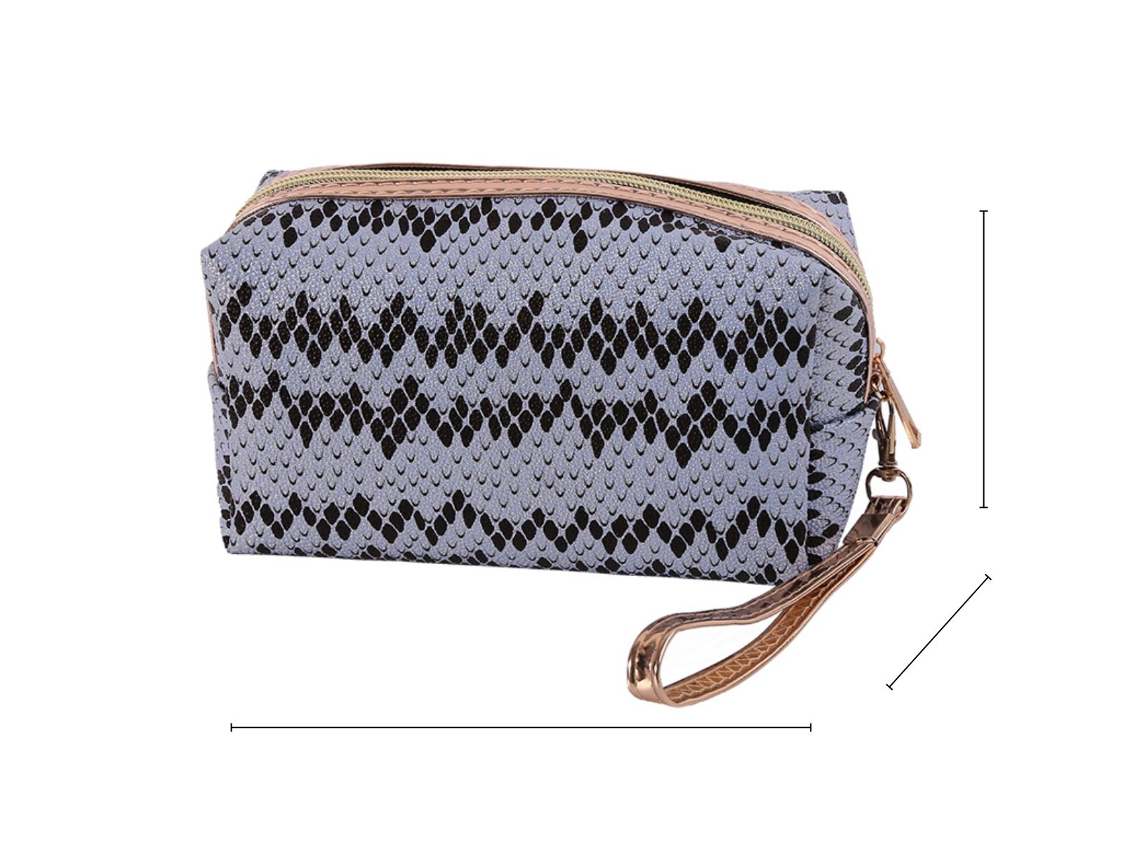 跨境透明化妆包旅行收纳包大中小号印花化妆包大容量旅行收纳包