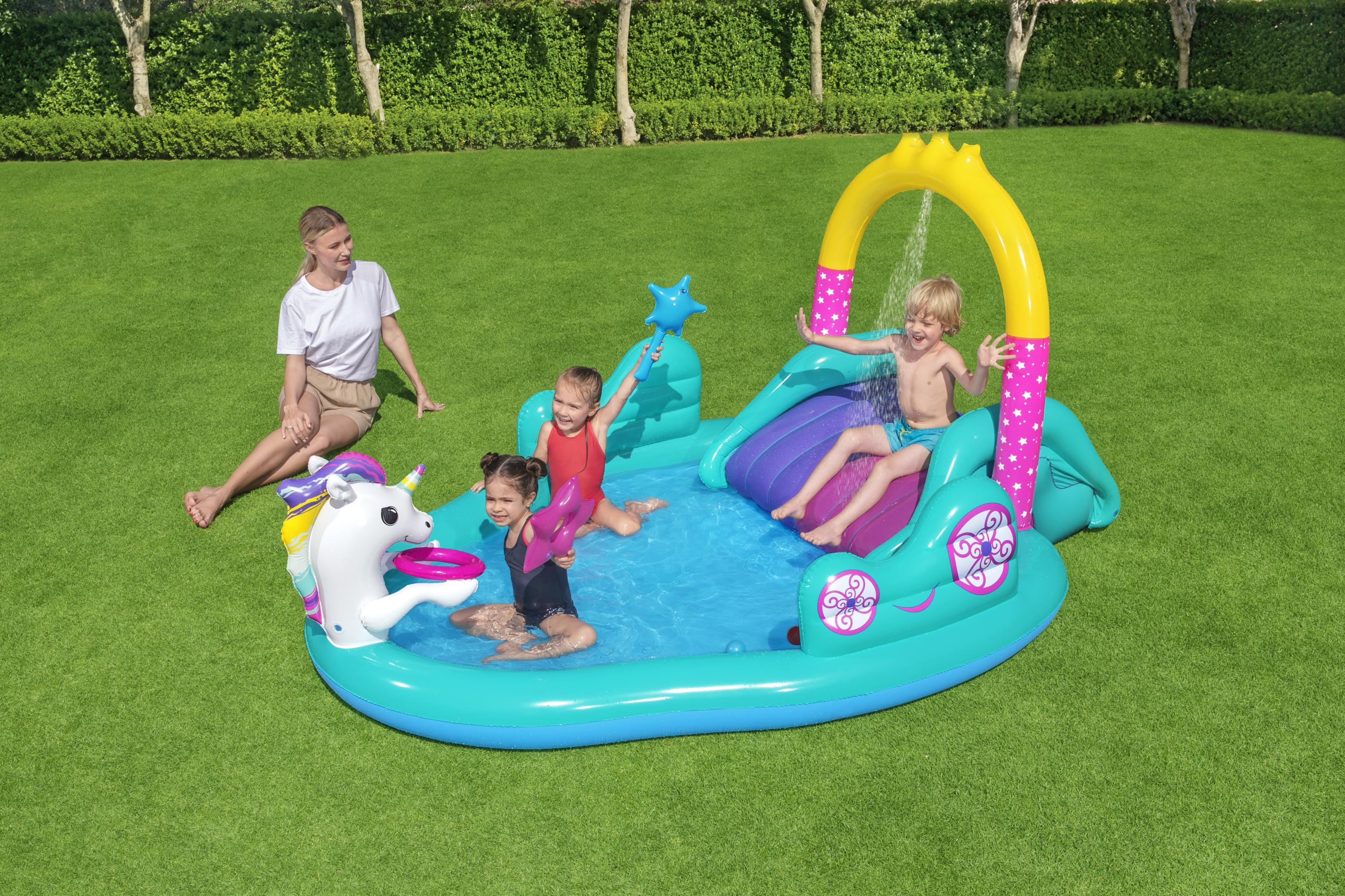 Bestway® 9'*6'6"*54"/2.74m x 1.98m x 1.37m 独角兽游乐水池
