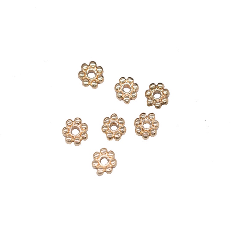 DIY jewelry accessories: 6mm snowflake spacer, handcrafted beaded material, gesture accessories, ancient style