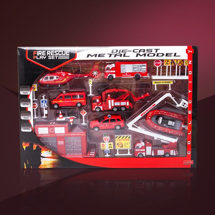 Fire engine set toys Application Scenario