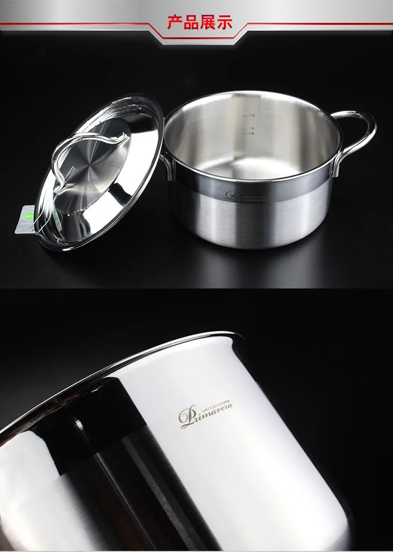 PRIMA Stainless Steel Double-Ear Stew Pot 20 detail image 5