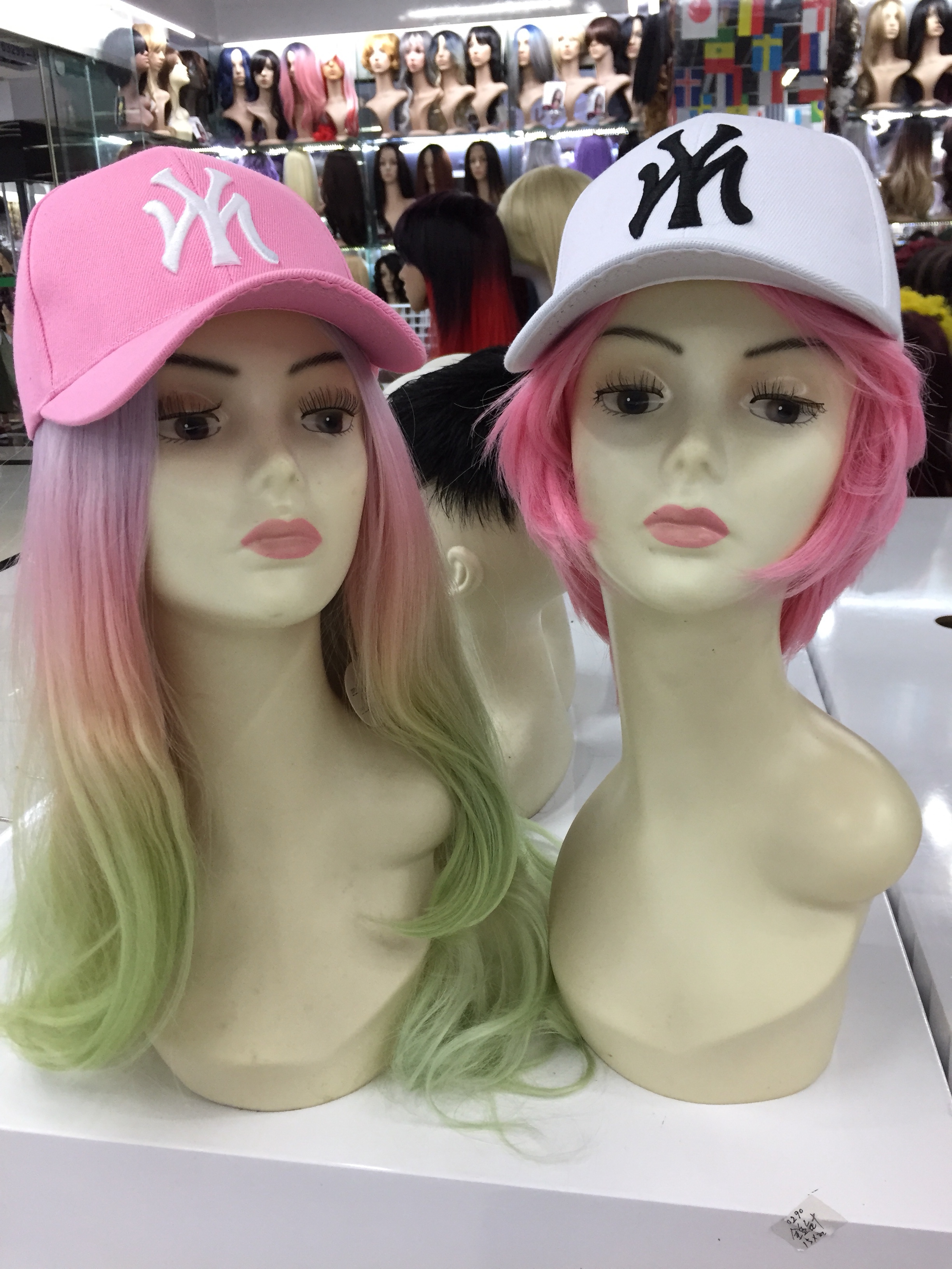 Real hair hat wig undefined