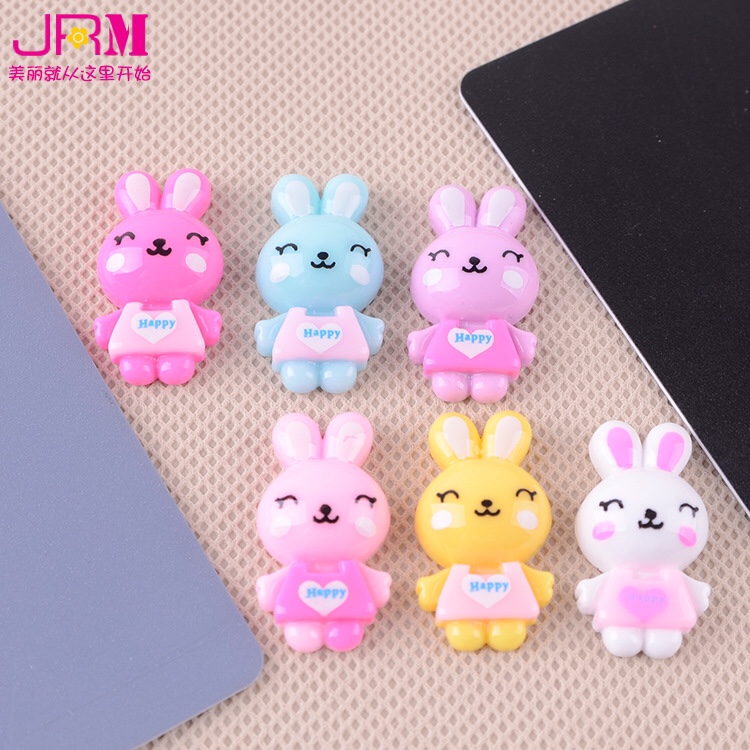 Jingrimei manufacturers direct children hair accessories rabbit resin materials diy accessories mobile phones wholesale accessories