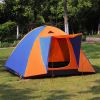 Factory direct aluminum pole double layer 3-4 people family with tents outdoor camping mountain tents customized