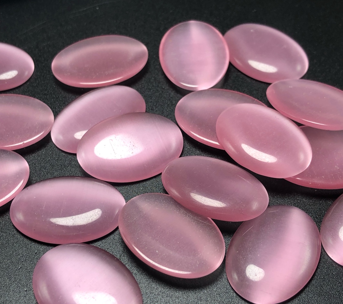 厂家直销现货 饰品配件 diy半成品 猫眼石18x25椭圆形 服饰配件辅料